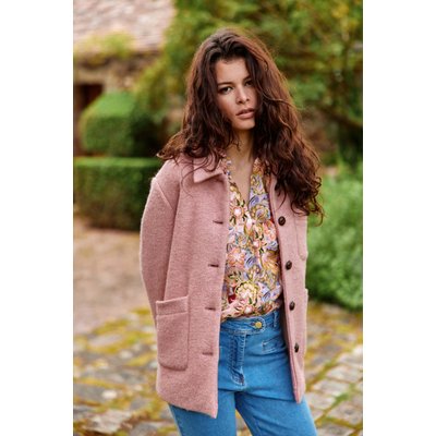 Manteau femme rose shop
