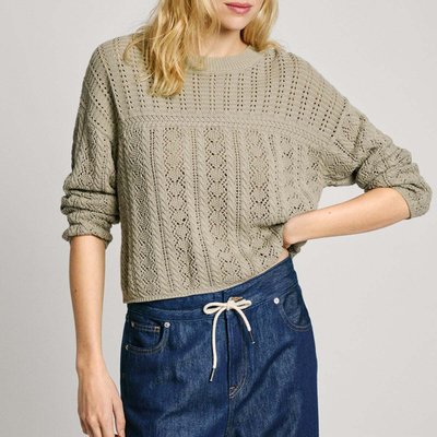 Pull À Détails Ajourés En Maille PEPE JEANS