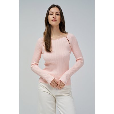 PULL EN MAILLE CÔTELÉE SALSA JEANS