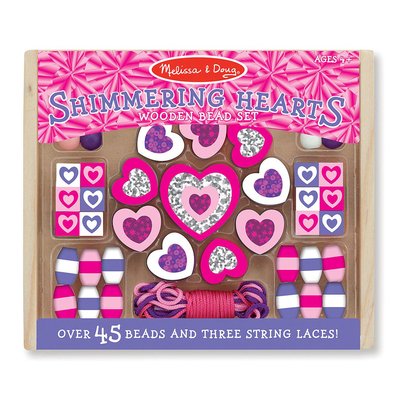 Perles en bois Cœurs étincelants MELISSA & DOUG