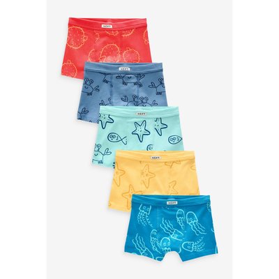 Boxers doux à taille contrastante, lot de 5 NEXT