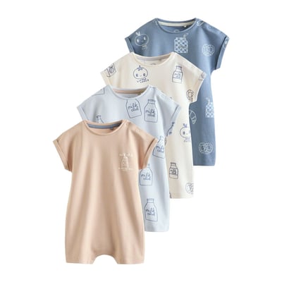 Barboteuse bébé coton, lot de 4 NEXT