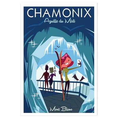 Affiche l'Aiguille du Midi HEXOA
