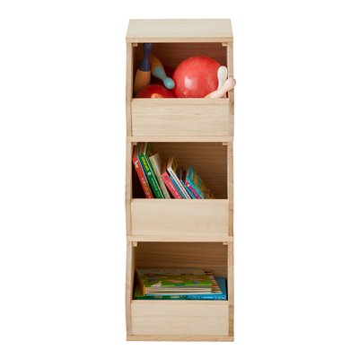 Meuble vertical 3 bacs Toys VERTBAUDET