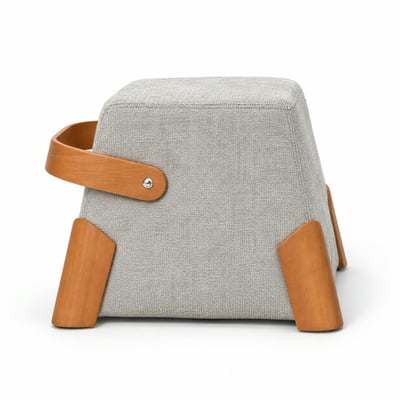 Pouf en tissu avec poignée IENA PIER IMPORT
