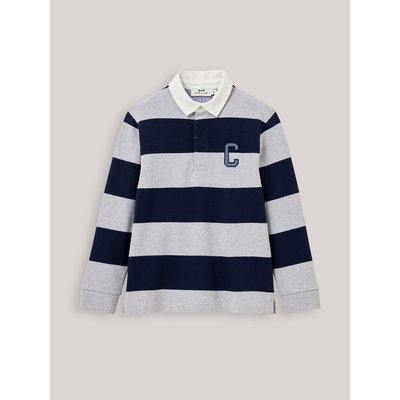Polo-rugby rayé en coton biologique CYRILLUS