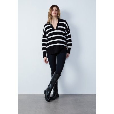 Pull col v marinière détails boutons GISELO ETAM