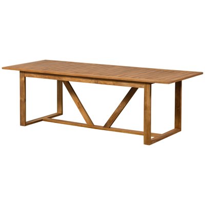 Table à manger d'intérieur et d'extérieur en teck 4 couverts BEAVER WOOOD