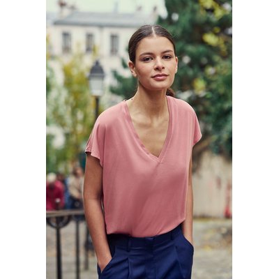 T-shirt fluide col V, MARCELLINA LA PETITE ETOILE