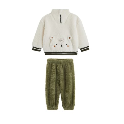 Ensemble bébé sweat et pantalon en sherpa Ginkgo PETIT BEGUIN