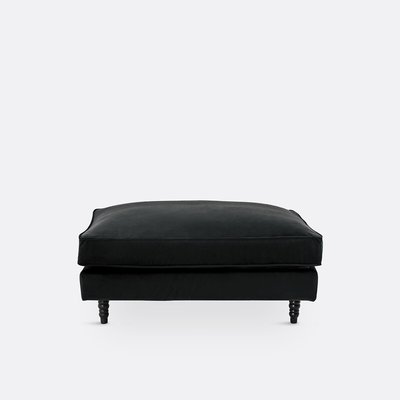 Pouf velours polyester/coton, Lipstick SO'HOME