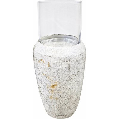 lanterne décorative en métal  jaspe  et verre élégant RECOLLECTION