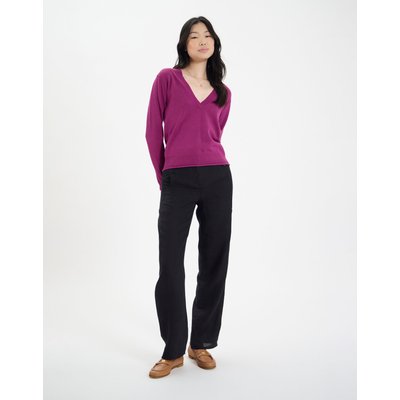 Pull Morcant en coton violet INES DE LA FRESSANGE PARIS