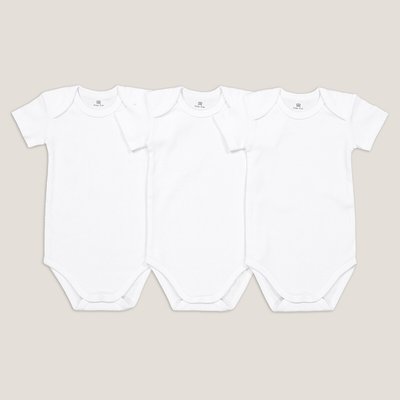 Lot de 3 bodies en coton bio LA REDOUTE COLLECTIONS