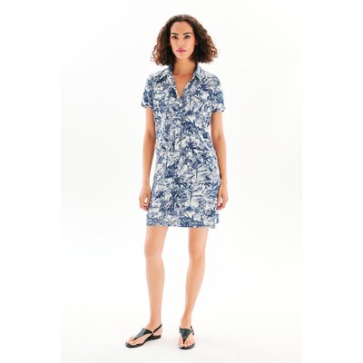 Robe courte en lin LAUREEN CAROLL