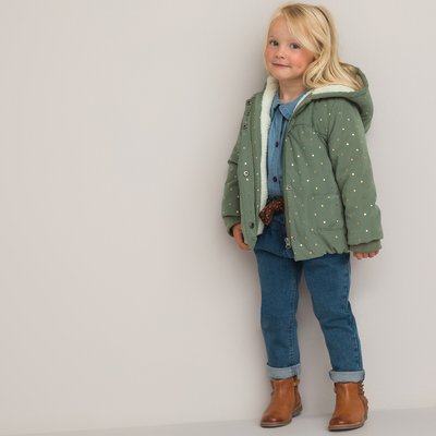 Parka chaude à capuche, imprimé étoiles LA REDOUTE COLLECTIONS