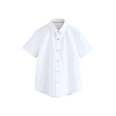 Chemise habillée unie à manches courtes NEXT