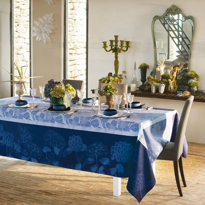 Nappe pur coton bio antitache HORTENSIAS GARNIER-THIEBAUT