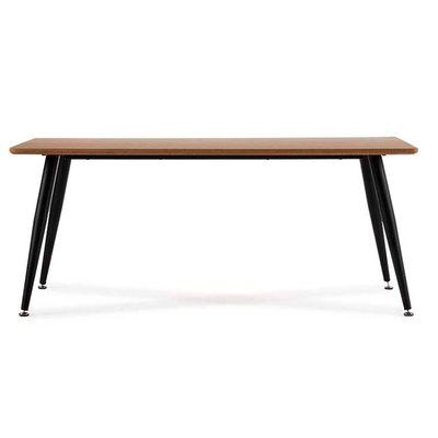 Table basse rectangulaire bois et métal noir 45x60x110cm WADIGA