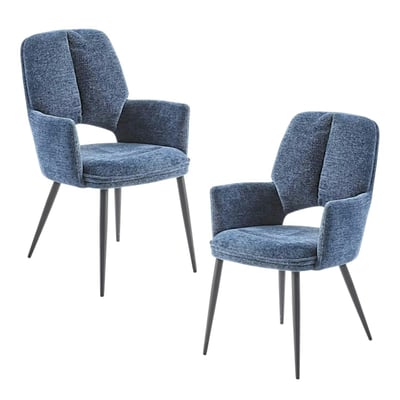 Fauteuil de table à dossier ouvert (lot de 2) LIGURIE PIER IMPORT