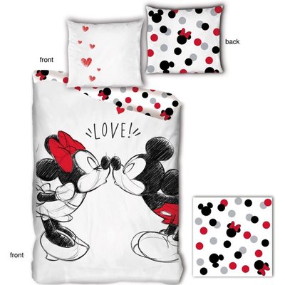 Parure de Lit Enfant Coton Réversible Disney MINNIE MOUSE