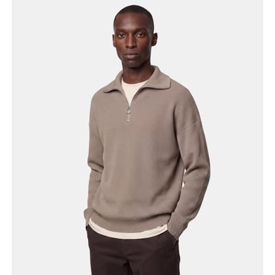 Pull col camionneur ample bribzip coton bio GALERIES LAFAYETTE