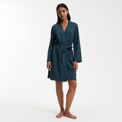 Peignoir Femme Long En Polaire - Manches 3/4 - Taille S à XXXL - Confort Et Élégance