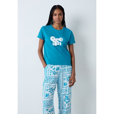 T-shirt de pyjama manches courtes en coton soleil ELLA ETAM