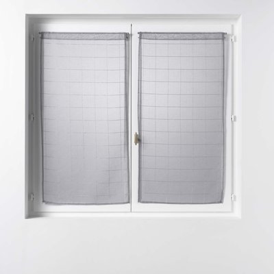 Paire Voilage Collection Carreaux DOUCEUR D'INTÉRIEUR