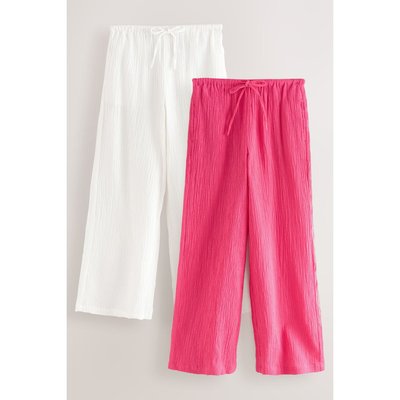Pantalon texturé ample, lot de 2 NEXT