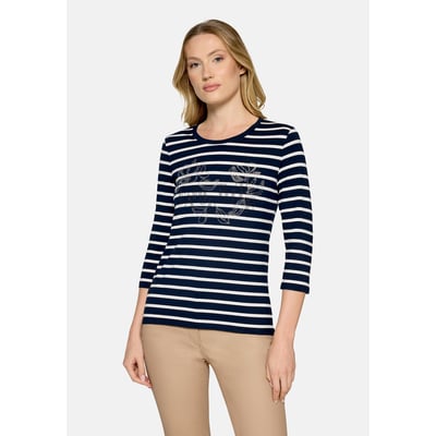 T-shirt à rainures à pierres fantaisie BETTY BARCLAY