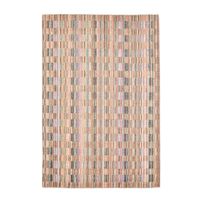 Tapis salon Darwin tissé plat en viscose THEKO