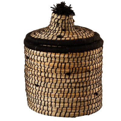 Panier avec couvercle laine -  LOJI HOME MAISON