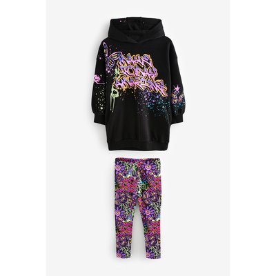 Legging et sweat à capuche graffiti, ensemble NEXT