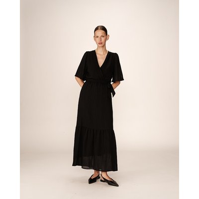 Robe longue fluide, ceinturée, PERSE GRACE & MILA