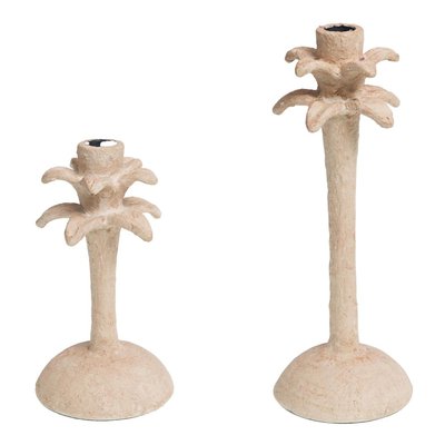 Set de 2 bougeoirs  -PALMIER AMADEUS