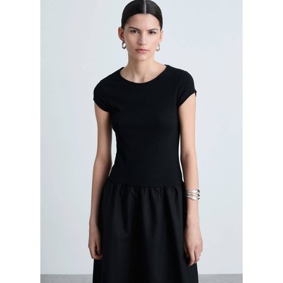 Robe évasée combinée MANGO