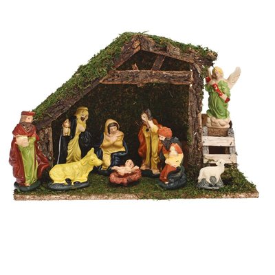 Crèche De Noël 8 Santons Porcelaine ATMOSPHERA