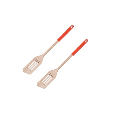 Ensemble de 2 Spatules de cuisine ajourée WOOD EDITION FACKELMANN