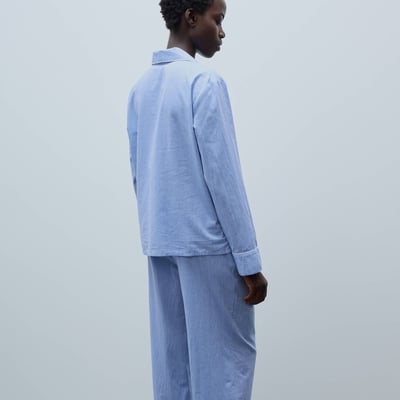 Pyjama chambray en coton bio GOTS MONOPRIX