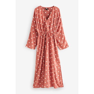 Robe longue style kimono à taille nouée NEXT