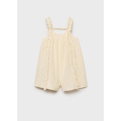 Combinaison coton dentelle rapportée MANGO KIDS
