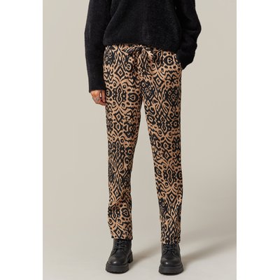 Pantalon femme en crêpe à motif ethnique MATEA DEELUXE