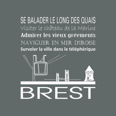 Tableau Mural Brest RÉGIONALISME CEANOTHE
