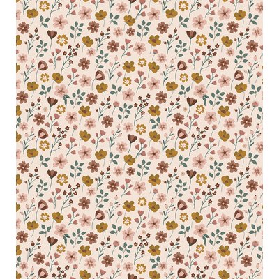 Papier peint enfant motif fleurs sur tige CAPUCINE LILIPINSO