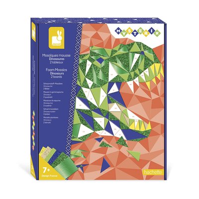 Kit Créatif - Mosaïques Mousse Géométriques Dinosaures JANOD