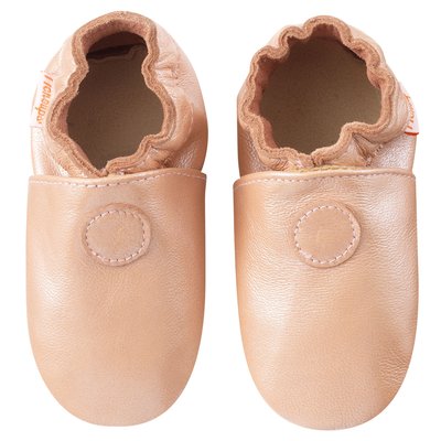 Chaussons cuir souple uni TICHOUPS