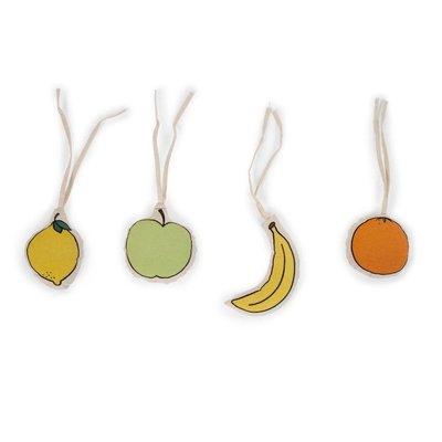 Lot de 4 jouets à suspendre gymtoys Canvas fruits CHILDHOME