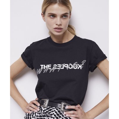 Logo Print Cotton T-Shirt with Crew Neck and Short Sleeves THE KOOPLES
