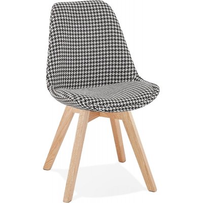 Chaise en bois, motif pied de poule, Joe KOKOON DESIGN